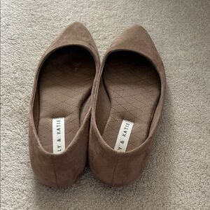 Kelly & Katie Tan Suede Flats